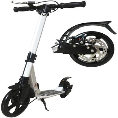 Scooter for Adults Big Wheels, Kick Scooter Adult Height Adjustable Scooters for Teens Hand Brake&Foot Brake City Scooter for Girls/Boys