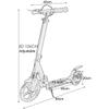 Scooter for Adults Big Wheels, Kick Scooter Adult Height Adjustable Scooters for Teens Hand Brake&Foot Brake City Scooter for Girls/Boys view 2