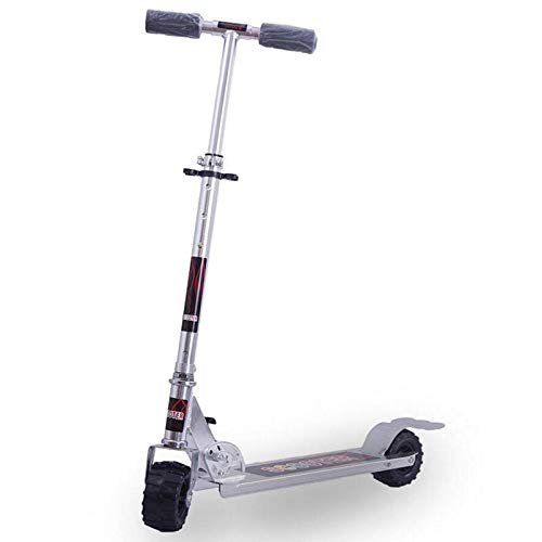 Fold Adult Scooter, Rubber Wheel Kick Scooter-Lightweight Scooters with Adjust Height City Scooter Big Wheel for Boys/Girls/Children/Kids