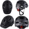 Kids Bike Helmet,Bavilk Kids Boys Girls Bike Helmets with LED Light Detachable Visor Children Youth Teen Multi-Sport for Skating Cycling Scooter Skateboard Adjustable & Lightweight 19.7"-22.4" view 2