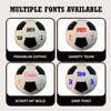 BASKETBALL KINGDOM Customized Soccer Ball with Name or Text  Multiple Sizes 3, 4 or 5  Classic Style Personalized Soccer Gifts for Boy or Girl, Son or Daughter (Size 4 (Ages 8-12)) view 2