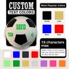 BASKETBALL KINGDOM Customized Soccer Ball with Name or Text  Multiple Sizes 3, 4 or 5  Classic Style Personalized Soccer Gifts for Boy or Girl, Son or Daughter (Size 4 (Ages 8-12)) view 3