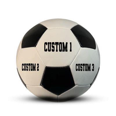 BASKETBALL KINGDOM Customized Soccer Ball with Name or Text Multiple Sizes 3, 4 or 5 Classic Style Personalized Soccer Gifts for Boy or Girl, Son or Daughter (Size 5 (Ages Over 12))