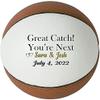 Ballstars Custom Personalized Wedding Basketball (Mini, with Base) view 2