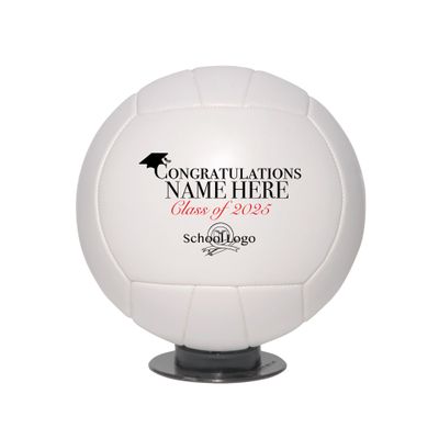 Ballstars Custom Personalized Graduation Volleyball (Mini, with Base)