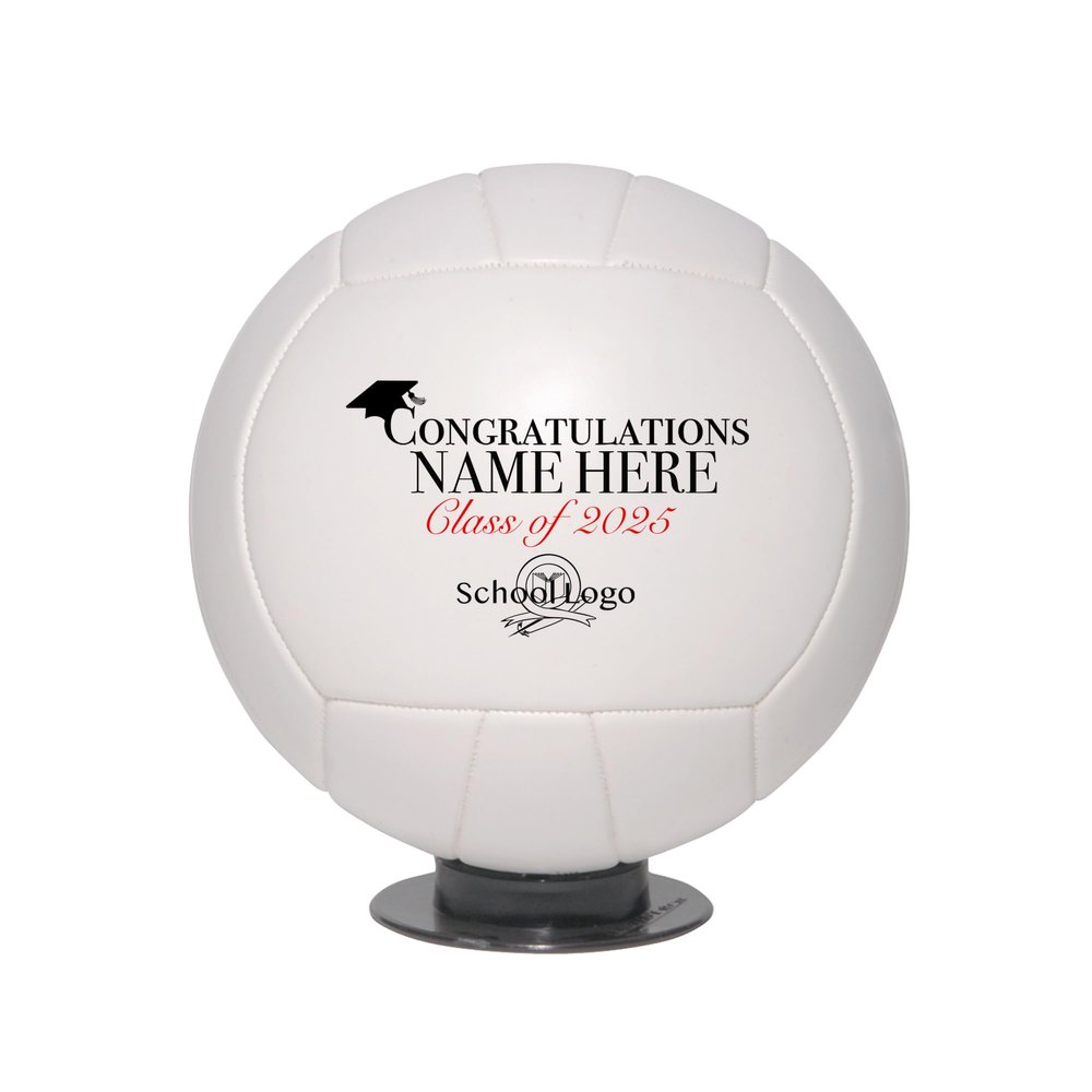 Ballstars Custom Personalized Graduation Volleyball (Full, with Base)