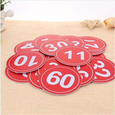 Zzooi 20PCS Player Numbers Label - Competitor Numbers with Safety Pins for Talent Show 01 to 20