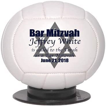 Custom Personalized Bar Mitzvah Volleyball (Mini, Without Base)