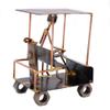 Golf Cart with Man Collectible Handmade Metal Art Figurine, Desk Accessories, Trophy, Boss Gift, Office Dcor, Business Professional, Golfing view 3