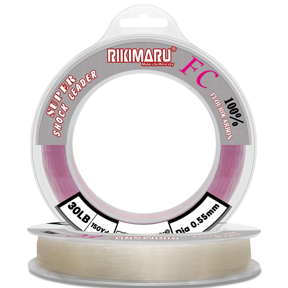 RIKIMARU FC 100% Fluorocarbon (Clear, 50Yards-2LB)