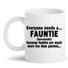 Aunt Auntie Mug 11Oz Cup - Aunt Fauntie Kid Auntie for Women Girl Mother Day Shirt Uncle Gift 11Oz Coffee Cup T-Shirt view 1