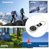 Keychain Pocket Backpack Compass Equipment, 2 Pack Key Ring Survival Mini Metal Compass, Bulk Compass for Men Kids Hiking, Suunto, Camping, Teacher view 2