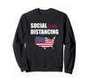 Anti Socialism Funny Political Social Distancing Socialist Sweatshirt view 1