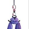 Aerial Silk 9 yards kit Low Stretch Durable Lavender Fabirc with Rigging Hardware for kids beginer Acrobatic Dance Aerial Yoga (9 yards, Lavender Purple) view 3