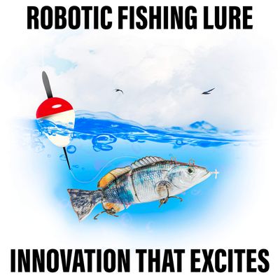 UFISH -Large Size Electric Live Bait - Swimming Robotic Segment Fishing Lure - Animated Swim Bait (Shoal Bass)