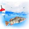 UFISH -Large Size Electric Live Bait - Swimming Robotic Segment Fishing Lure - Animated Swim Bait (Largmouth Bass) view 1