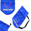 Sports Hoop Carry Bag - 2 Gal. Drawstring Bag with Breathable Mesh. Lightweight with Adjustable Strap (BLUE) view 2