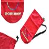 Sports Hoop Carry Bag - 2 Gal. Drawstring Bag with Breathable Mesh. Lightweight with Adjustable Strap (RED) view 2