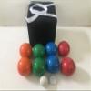 BuyBocceBalls Listing - Unique Bocce Set - 107mm with Green, Red, Blue, Orange Balls view 1