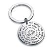 Detailed Ho'oponopono Prayer Keychain I'm Sorry Please Forgive Me Thank You I Love You Spiritual Keyring (keyring) view 1