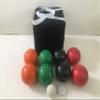 BuyBocceBalls Listing - Unique Bocce Set - 107mm with Green, Red, Black, Orange Balls view 1