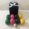 BuyBocceBalls Listing - Unique Bocce Set - 107mm with Green, Yellow, Black, Pink Balls view 1