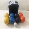 BuyBocceBalls Listing - Unique Bocce Set - 107mm with Blue, Orange, Black, Yellow Balls view 1