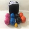 BuyBocceBalls Listing - Unique Bocce Set - 107mm with Blue, Orange, Black, Pink Balls view 1