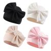 Bamery Newborn Baby Girl Hat Cotton Baby Bow Beanie Preemie Hats Spring Infant Hats for Girls 0-12 Months (4PACK-E, 0-6 Months) view 1