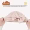 Bamery Newborn Baby Girl Hat Cotton Baby Bow Beanie Preemie Hats Spring Infant Hats for Girls 0-12 Months (4PACK-E, 0-6 Months) view 4