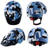 Kids Bike Helmet,Bavilk Kids Boys Girls Bike Helmets with LED Light Detachable Visor Children Youth Teen Multi-Sport for Skating Cycling Scooter Skateboard Adjustable & Lightweight 19.7"-22.4" view 2
