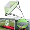 BESPORTBLE 2pcs Foldable Transparent Wind Sail for Kayak Canoe Uv Protection Easy Setup with Clear Window for Downwind Sailing Adventure Green view 2