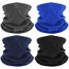 Geyoga 4 Pieces Winter Neck Warmers Neck Gaiter Scarf Windproof Face Covering(Black, Dark Grey, Royal Blue, Navy Blue,Medium) view 1