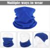 Geyoga 4 Pieces Winter Neck Warmers Neck Gaiter Scarf Windproof Face Covering(Black, Dark Grey, Royal Blue, Navy Blue,Medium) view 3