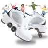 MLyzhe Deformation Roller Shoes Male and Female Skating Shoes Adult Children's Automatic Walking Shoes Invisible Pulley Shoes Skates with Double-Row Deform Wheel view 1