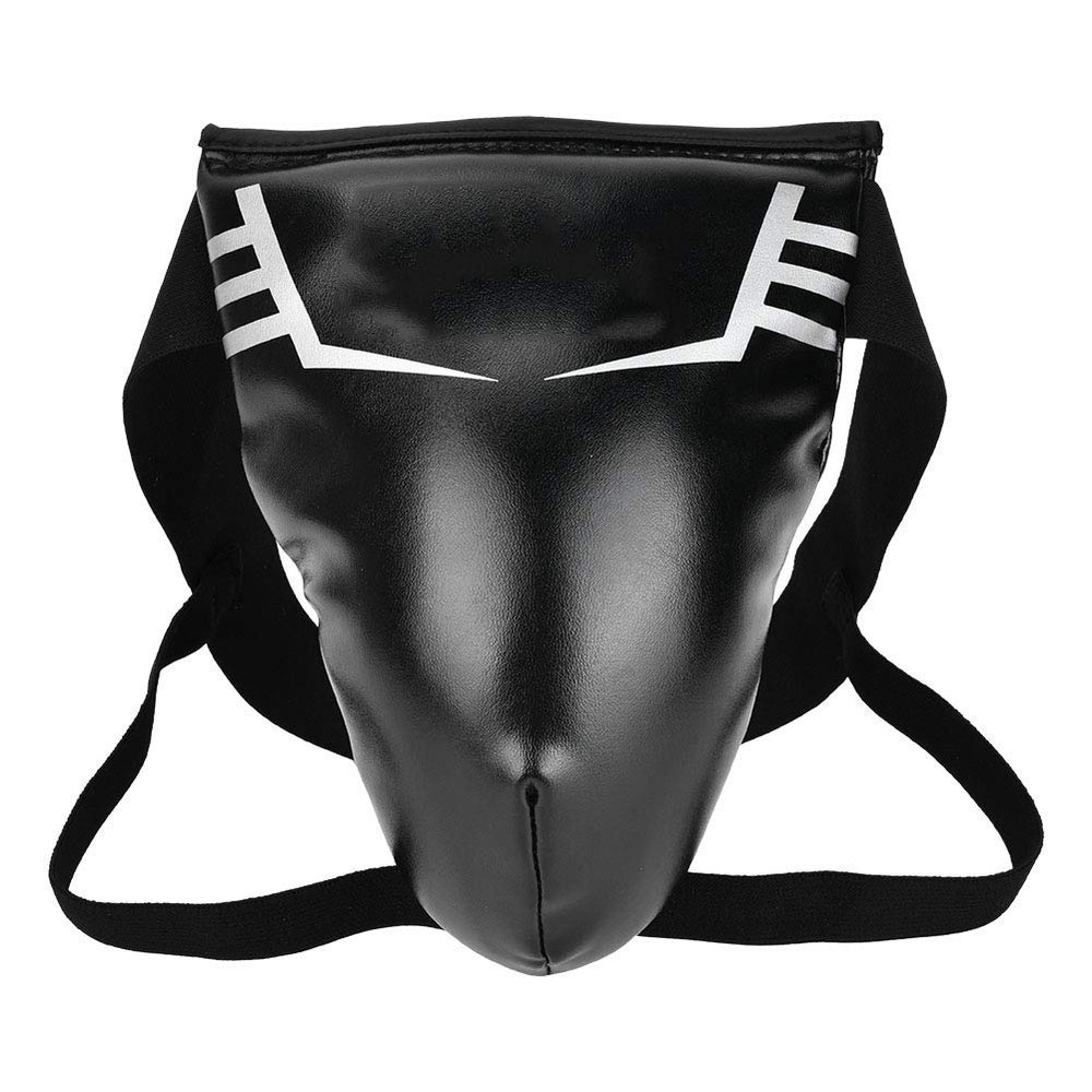 Boxing Groin , Men Taekwondo Groin Guard Boxing Groin Protector Karate Jockstrap Crotch Protector Black