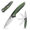 Eafengrow EF954 Folding Knife D2 Steel Blade G10 Handle with Pocket Clip Locking Liner EDC Flipper Knifes for Camping Hiking Outdoor(Green) view 1