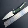 Eafengrow EF954 Folding Knife D2 Steel Blade G10 Handle with Pocket Clip Locking Liner EDC Flipper Knifes for Camping Hiking Outdoor(Green) view 2