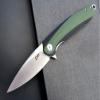 Eafengrow EF954 Folding Knife D2 Steel Blade G10 Handle with Pocket Clip Locking Liner EDC Flipper Knifes for Camping Hiking Outdoor(Green) view 3