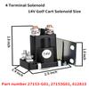 Viefow 14V Golf Cart Solenoid 200A 4 Terminal Fits Series 1992 & Up EZGO TXT Gas Vehicles Medalist ST Replace Part Number 27153-G01 27153G01 612813 view 4