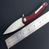 Eafengrow EF954 Folding Knife D2 Steel Blade G10 Handle with Pocket Clip Locking Liner EDC Flipper Knifes for Camping Hiking Outdoor(Red) view 2