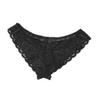 Hansber Men's Sissy Pouch Panties Lace Bikini Briefs Underwear Low Rise G-String Thongs Crossdress Nightwear Black X-Large view 3