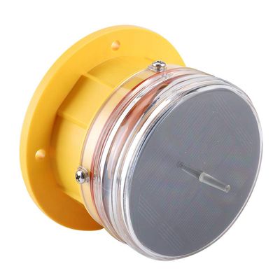 Sidelight Beacon Light for Marine Vessels and Offshore Structures IP68 Rated Solar Powered LED Flashing Light Compatible with Barges Docks and Decks