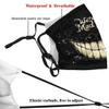 LALLRI We'Re All Mad Here Weird Smile Graphic Face Masks, Unisex Breathable Reusable Anti-Dust Wind Sun-Proof Fashion Mouth Cover view 4