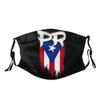 LALLRI Puerto Rico Pr Flag Graphic Face Masks, Unisex Breathable Reusable Anti-Dust Wind Sun-Proof Fashion Mouth Cover view 1