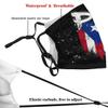 LALLRI Puerto Rico Pr Flag Graphic Face Masks, Unisex Breathable Reusable Anti-Dust Wind Sun-Proof Fashion Mouth Cover view 4