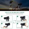ANZOME Gel Bike Seat Cushion for Women & Men - Extra Soft Memory Foam Padded Bike Seat Cover for Peloton, Spin Class & Exercise Bikes - Non-Slip Fit with Reflective Strip (Black, Fits up to 10.5x9.5) view 3