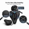 ANZOME Gel Bike Seat Cushion for Women & Men - Extra Soft Memory Foam Padded Bike Seat Cover for Peloton, Spin Class & Exercise Bikes - Non-Slip Fit with Reflective Strip (Black, Fits up to 10.5x9.5) view 4