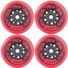 AOWISH 4-Pack Inline Skate Wheels Outdoor Asphalt Formula 85A Hockey Roller Blades Replacement Wheel with Bearings ABEC-9 and Floating Spacers (Red, 72mm) view 1