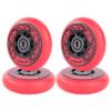 AOWISH 4-Pack Inline Skate Wheels Outdoor Asphalt Formula 85A Hockey Roller Blades Replacement Wheel with Bearings ABEC-9 and Floating Spacers (Red, 72mm) view 2